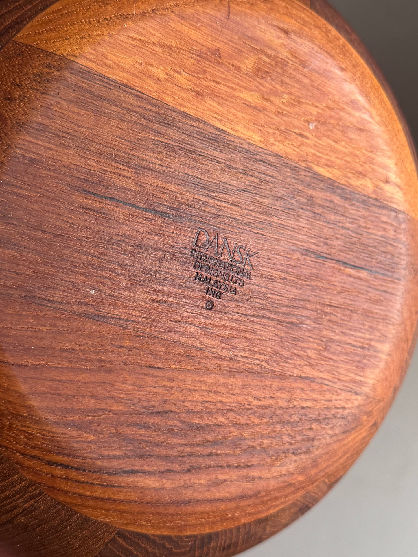 DANSK Solid Teak Salad Bowl