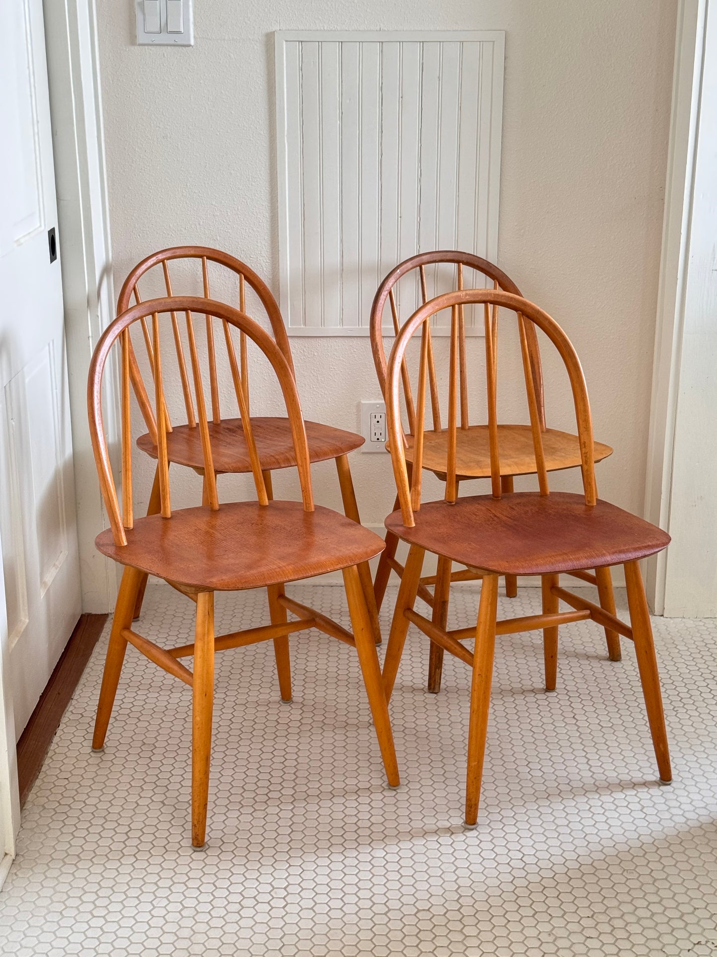Swedish “Fanett” Teak Chairs by Edsby Verken
