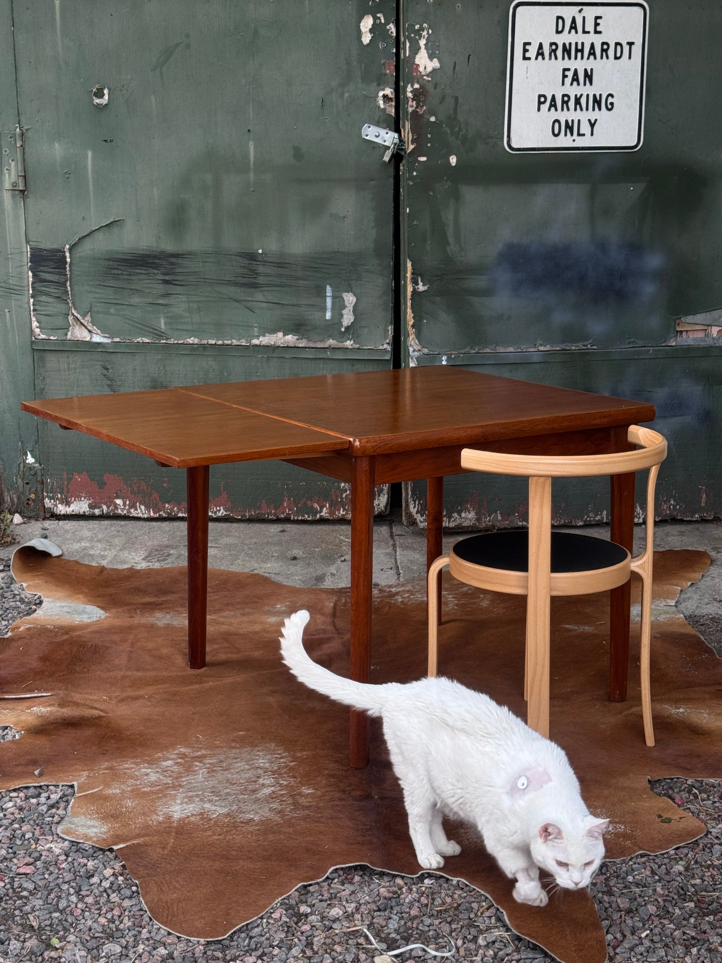 Danish Teak Hidden Leaf Dining Table by D-SCAN