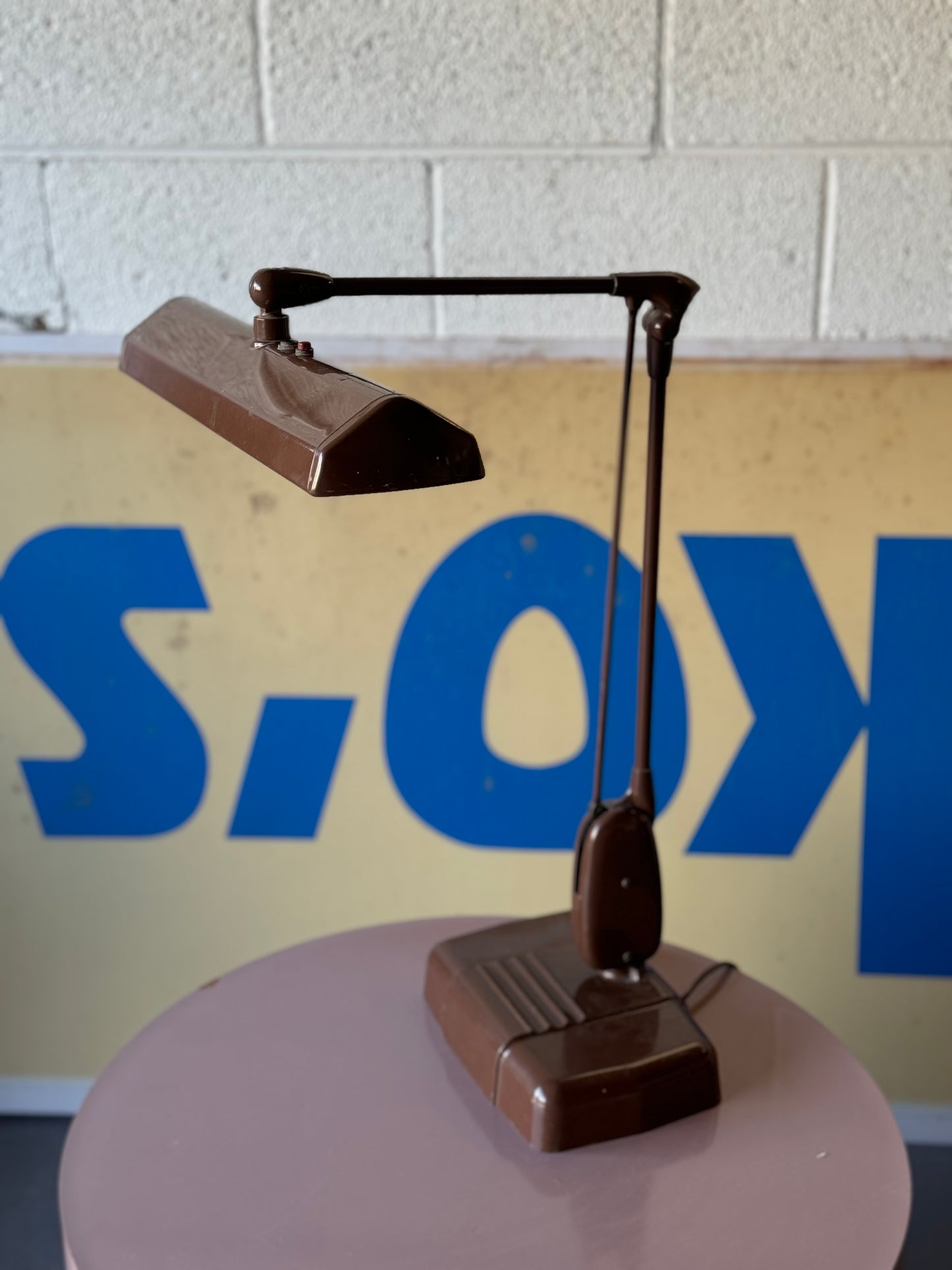 Dazor floating fixture industrial drafting lamp