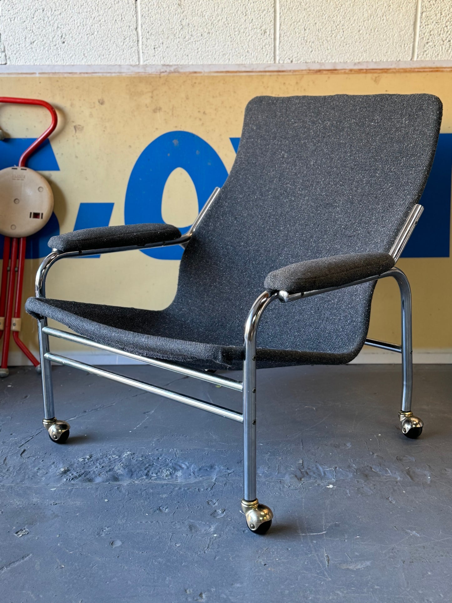 1979 Noboru Nakamura IKEA "Bore" lounge chair and ottoman