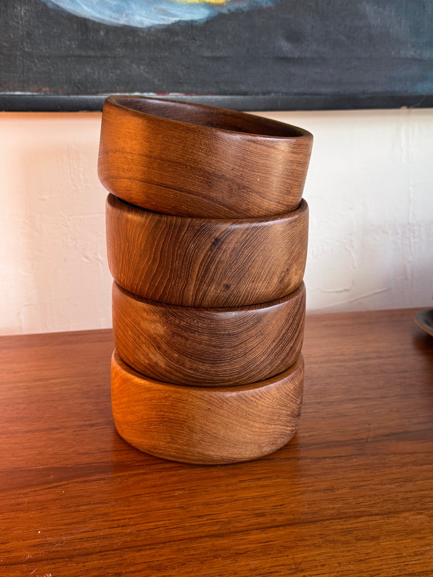 Hand Carved Teak Bowls