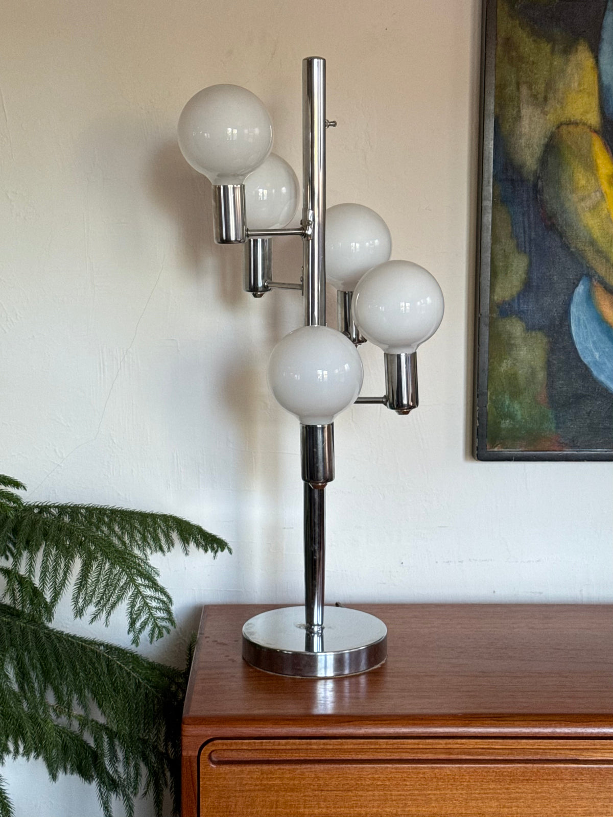 Original 1970s Cascading orb lamp.