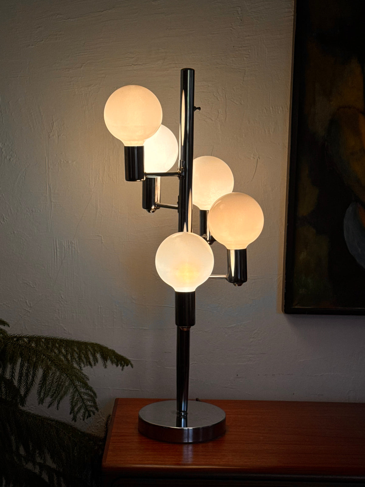 Original 1970s Cascading orb lamp.