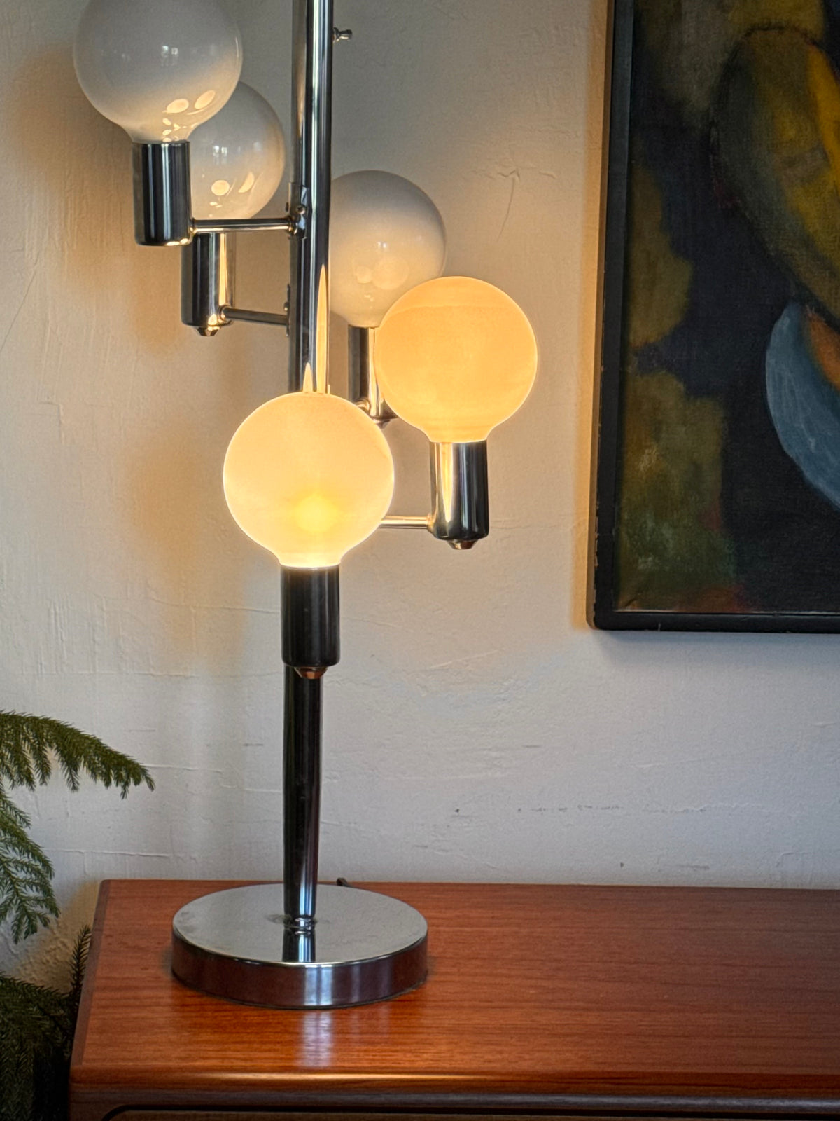 Original 1970s Cascading orb lamp.