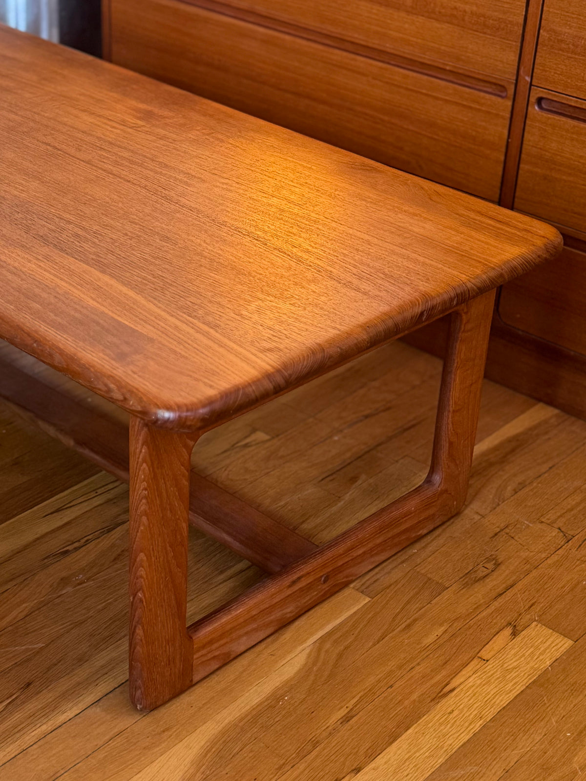 Solid teak Coffee Table Designed by Burchardt Nielsen for Dyrlund Denmark