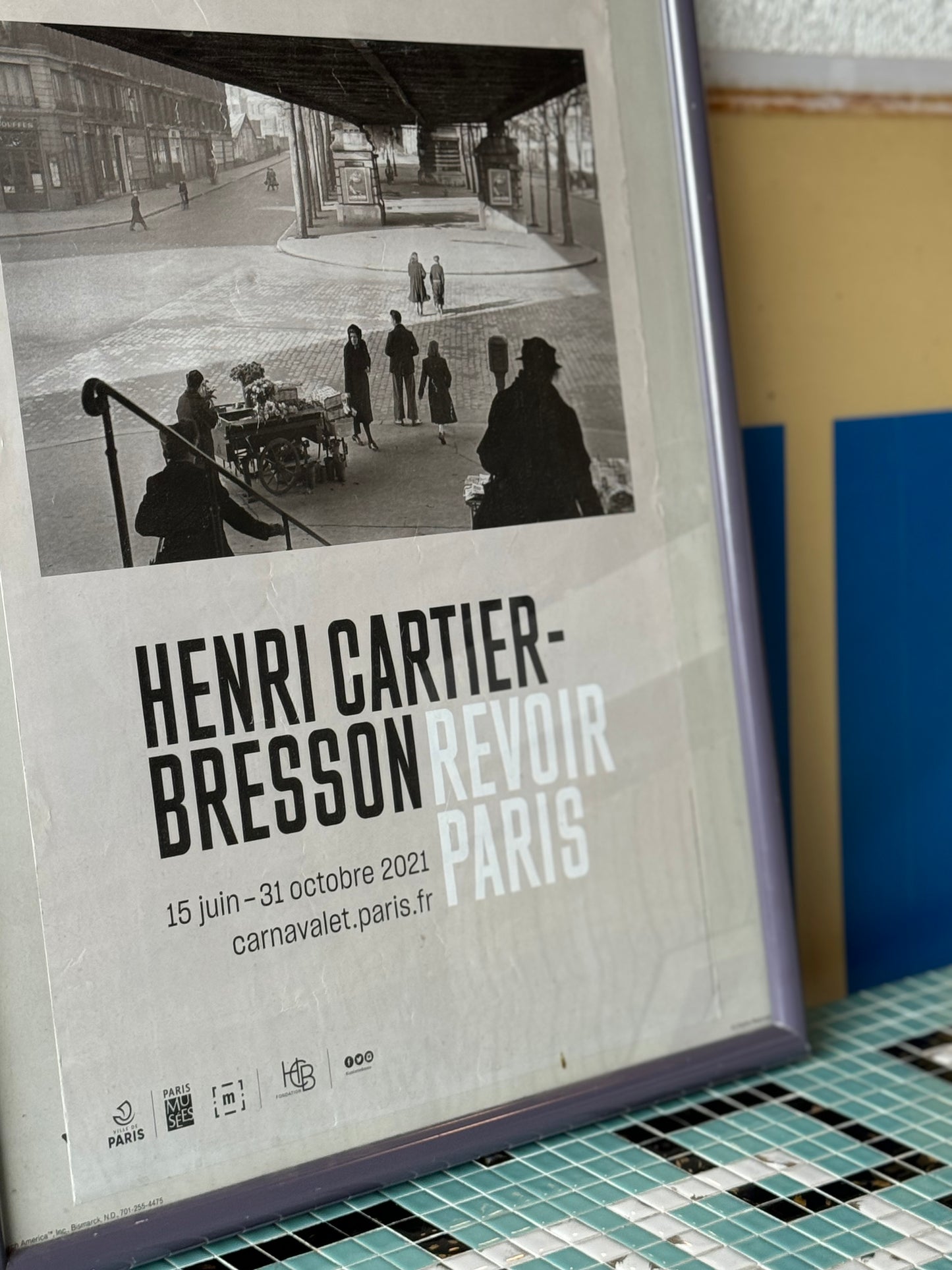 Henri Cartier-Bresson Revoir Paris exhibition print