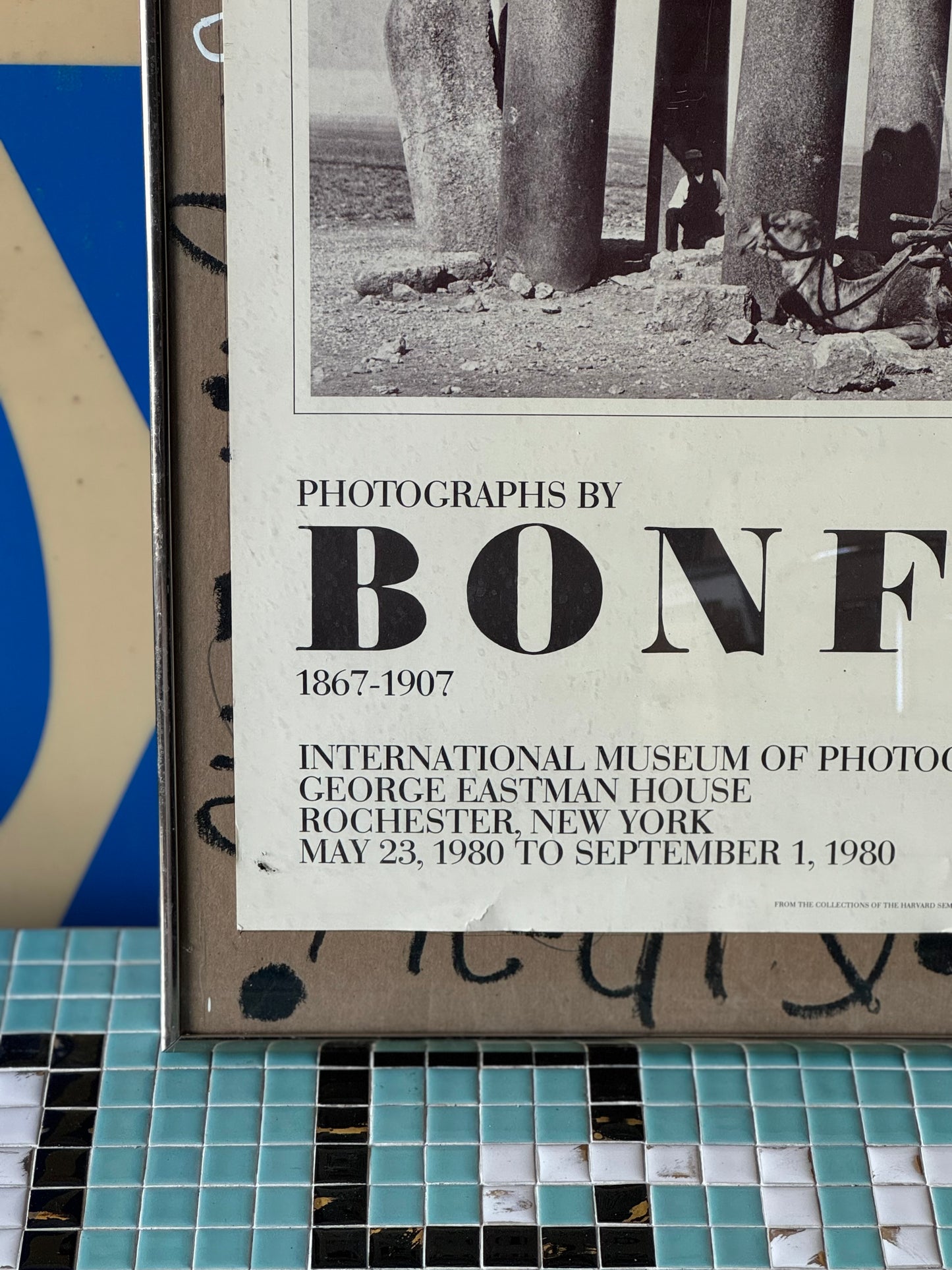 1980 Bonfils photography exhibition print