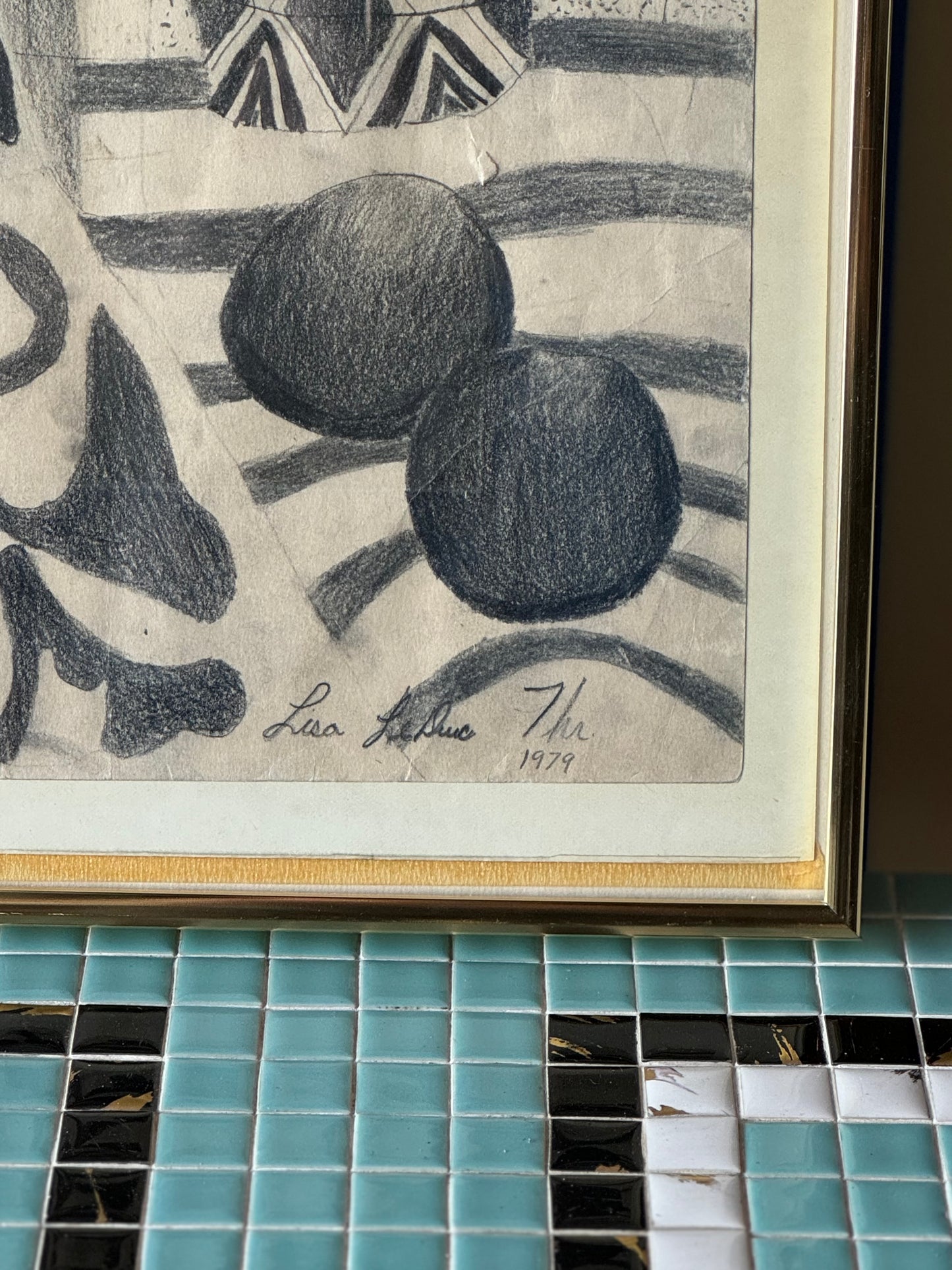 Charcoal still life, 1979