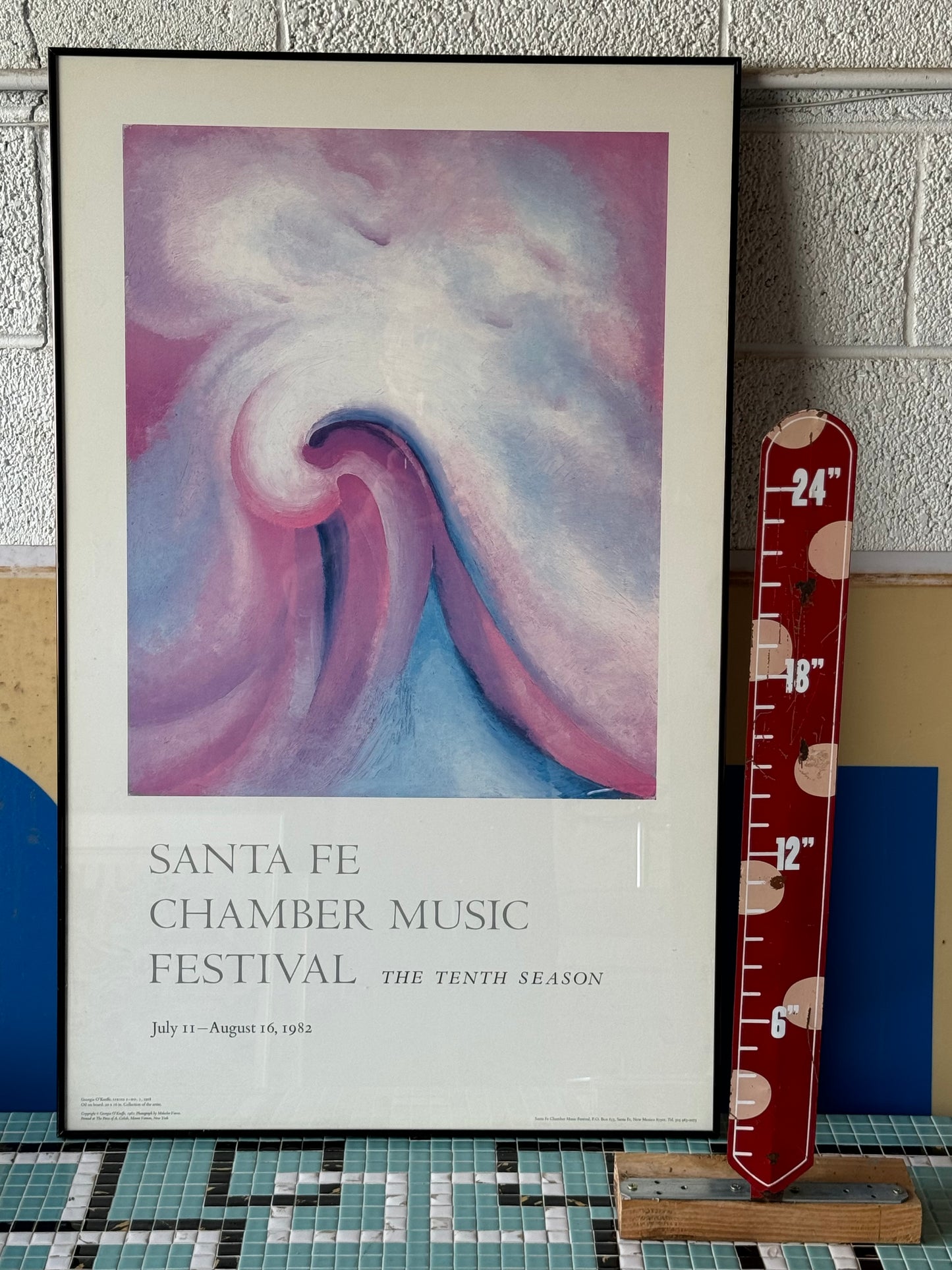 1982 Georgia O'Keefe Santa Fe Chamber Music Festival print