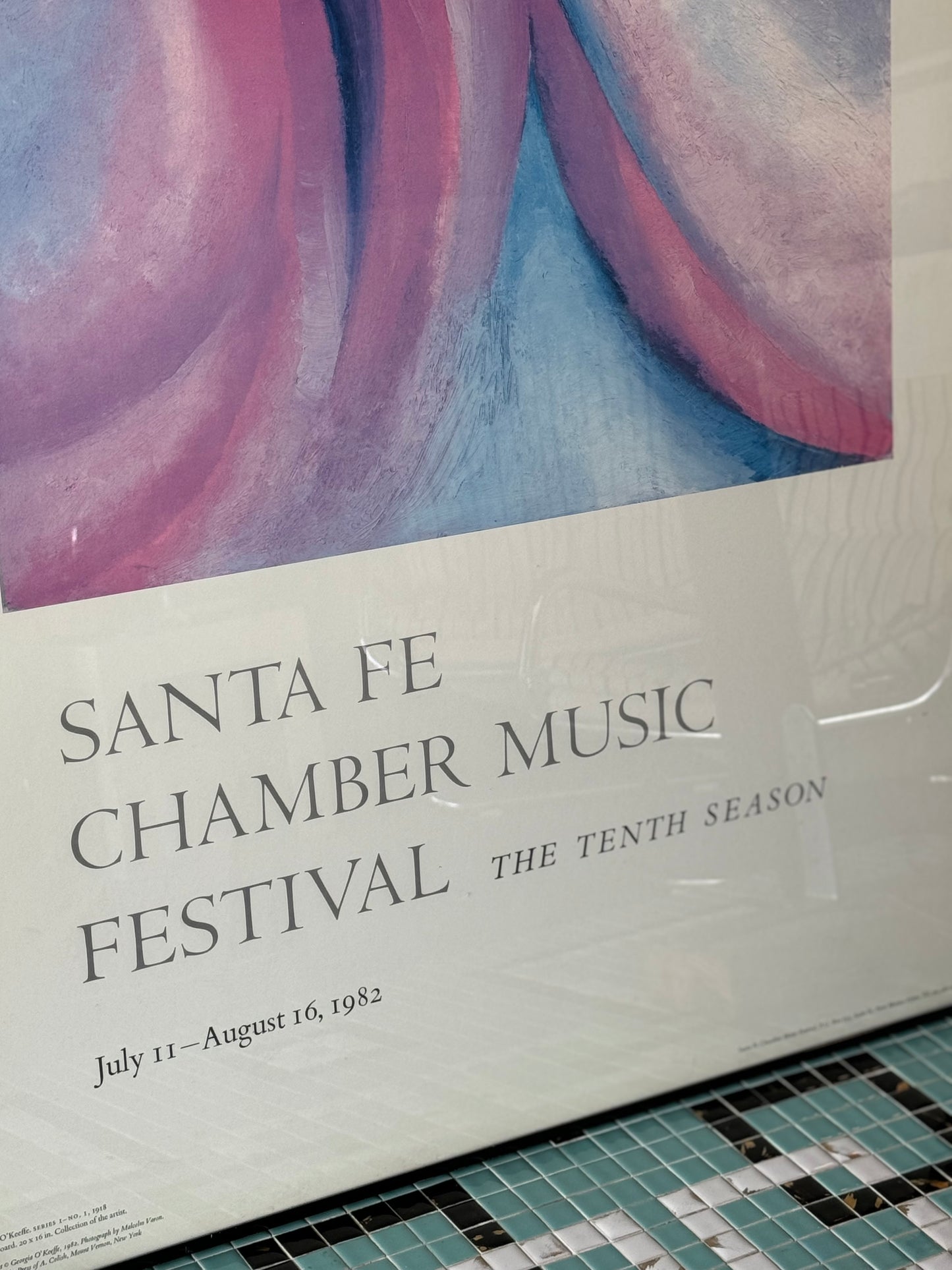 1982 Georgia O'Keefe Santa Fe Chamber Music Festival print