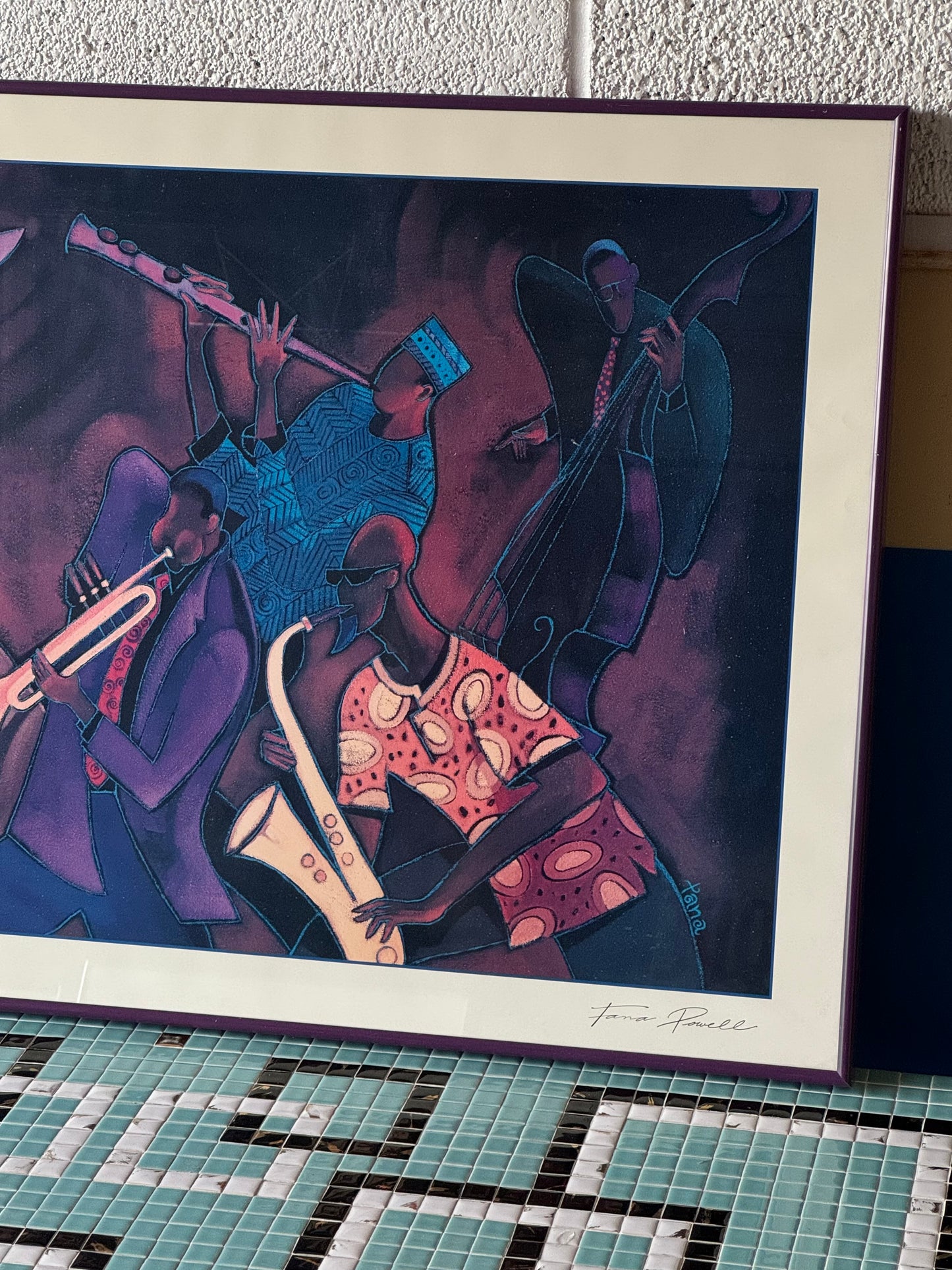 Jazz lithograph "Jammin" by Tana Powell