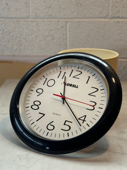 Postmodern black and white wall clock