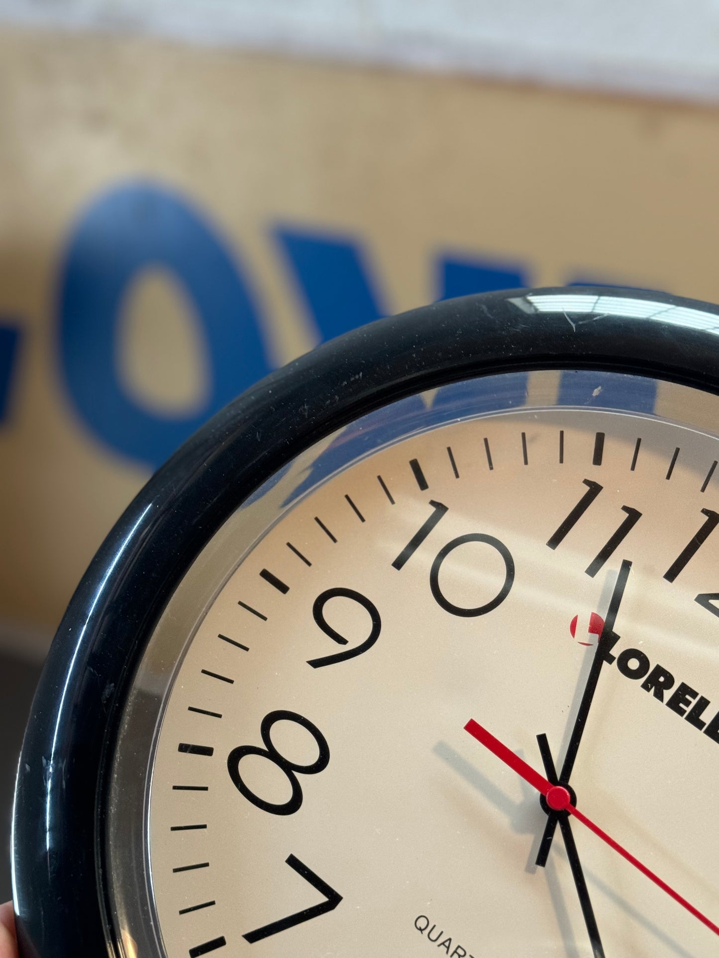 Postmodern black and white wall clock